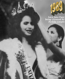 Sara Jane Paez being crowned by Perfida Limpin