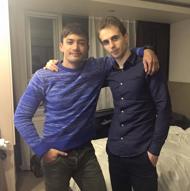 Mister Philippines Neil Perez and his roommate, Ali Zahirli of Azerbaijan.