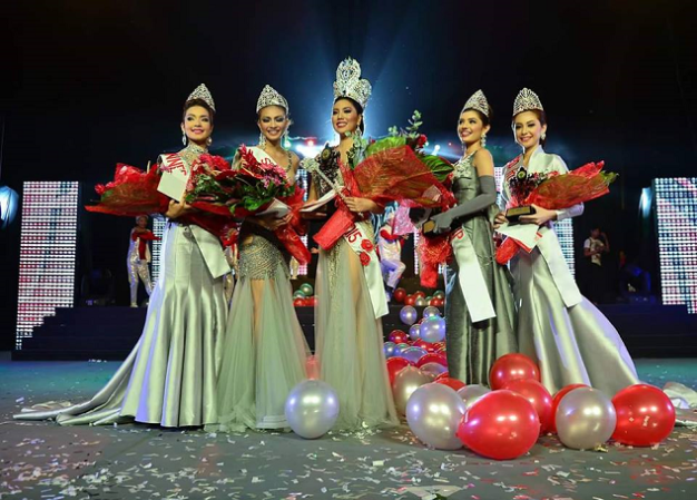 Luigi (2nd from left) was 2nd Runner-Up in the recently-concluded Miss Mandaue 2015