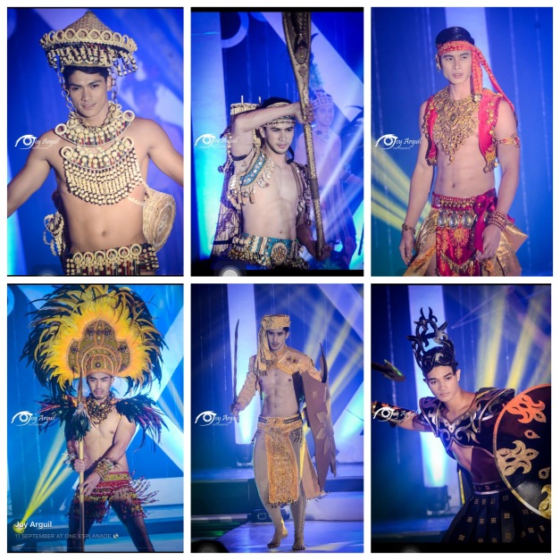 The Misters 2015 Winners during the Pre-Pageant Ethnic Costume Competition (Photo credit: Joy Arguil)